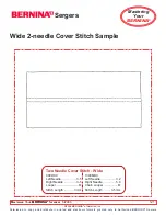 Preview for 121 page of Bernina Serger 1150MDA Owner'S Workbook