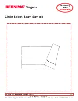 Preview for 131 page of Bernina Serger 1150MDA Owner'S Workbook