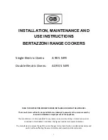 Bertazzoni A 90 5 MFE Installation, Maintenance And Use  Instructions preview