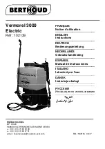 Berthoud VERMOREL 3000 ELECTRIC Instruction Manual preview