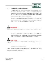 Preview for 13 page of Beta Max Beta Lite Operating And Maintenance Procedures