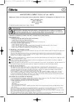 Preview for 3 page of Beta 019270050 Operation Manual And Instructions