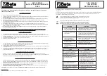 Preview for 2 page of Beta 1498A/24 Instructions For Use Manual