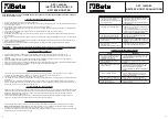 Preview for 8 page of Beta 1498A/24 Instructions For Use Manual