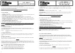 Preview for 9 page of Beta 1498A/24 Instructions For Use Manual