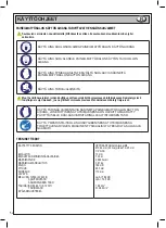 Preview for 52 page of Beta 1945P Operation Manual And Instructions