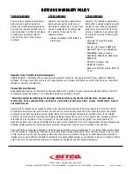 Preview for 52 page of BETCO E27200 Operator And Parts Manual