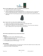 Preview for 3 page of Bethlehem Lights 9'Green Baby Pine IPT Ready Shape Tree Setup Instructions