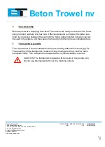 Preview for 7 page of Beton Trowel BT120-2/4/HPFV35 Instruction Manual