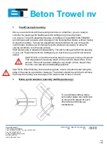 Preview for 10 page of Beton Trowel BT120-2/4/HPFV35 Instruction Manual