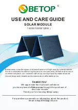 BETOP LS-HB100 Use And Care Manual preview