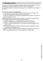 Preview for 22 page of Beurer HS 80 Instructions For Use Manual