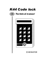 Bewator K44 Duo Technical Manual preview