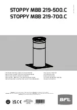 BFT STOPPY MBB 219-500.C Instructions For Installation, Use And Maintenance Manual preview