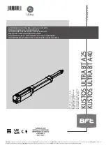 BFT Ultra KUSTOS ULTRA BT A25 Installation Manual preview