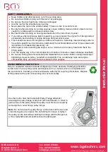 Preview for 5 page of BGS technic 8669 Instruction Manual