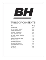 Preview for 2 page of BH FITNESS SB4 - Owner'S Manual