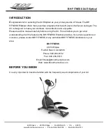 Preview for 2 page of BH FITNESS X4 ELLIPTICAL Owner'S Manual