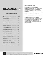 Preview for 2 page of BH BLADEZ ECHELON GS Owner'S Manual