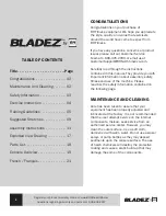 Preview for 2 page of BH BLADEZ MASTER GS Owner'S Manual