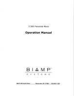 Biamp Advantage 7/250 Operation Manual preview