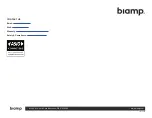 Preview for 9 page of Biamp TesiraFORTE Installation & Operation Manual