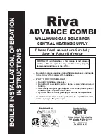 Preview for 1 page of Biasi Riva Advance Combi Installation & Operation Instructions