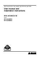 Preview for 1 page of Biasi RIVA ADVANCE HE M110.24SM User Manual And Installation Instructions