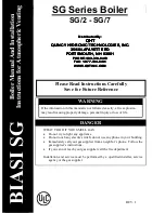 Biasi SG 2 Manual And Installation Instructions preview