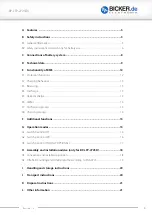 Preview for 4 page of Bicker Elektronik BP-LFP-2725 User Manual