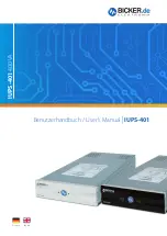 Bicker Elektronik IUPS-401 User Manual preview