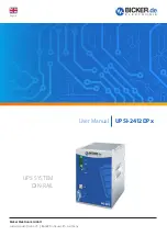 Bicker Elektronik UPSI-2412DP Series User Manual preview