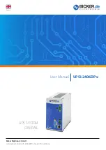 Preview for 1 page of Bicker UPSI-2406DP Series User Manual