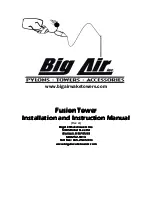 Preview for 1 page of Big Air Fusion Tower Installation And Instruction Manual