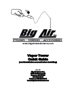 Big Air Vapor Tower Quick Manual preview