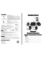 Big Bike Parts Waterproof Bluetooth Audio System Installation Manual preview