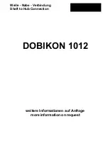 BIKON DOBIKON 1012 Manual preview