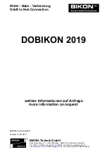 Preview for 1 page of BIKON DOBIKON 2019 Quick Start Manual