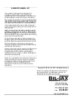 Preview for 2 page of Bil-Jax 3632T Operator'S Manual