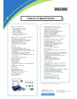 Preview for 2 page of Billion BiPAC 7500G Specifications