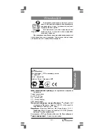 Preview for 21 page of Binatone FBM-317 Instruction Manual