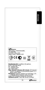 Preview for 11 page of Binatone MGR-3002 Instruction Manual