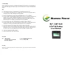 Preview for 2 page of Bioenno Power BLF-1220TS User Manual