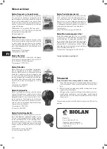 Preview for 8 page of BIOLAN 70570360 Instructions For Installation, Use And Maintenance Manual