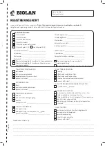 Preview for 17 page of BIOLAN 70570360 Instructions For Installation, Use And Maintenance Manual