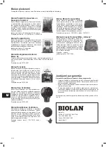 Preview for 66 page of BIOLAN 70570360 Instructions For Installation, Use And Maintenance Manual