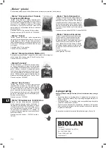 Preview for 72 page of BIOLAN 70570360 Instructions For Installation, Use And Maintenance Manual