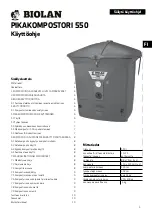 Preview for 3 page of BIOLAN COMPOSTER 550 Instructions For Use Manual