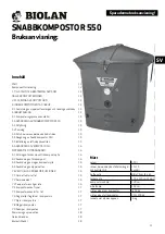 Preview for 11 page of BIOLAN COMPOSTER 550 Instructions For Use Manual