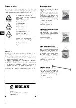 Preview for 26 page of BIOLAN COMPOSTER 550 Instructions For Use Manual